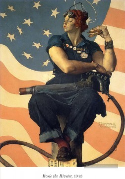 Norman Rockwell œuvres - rosie la riveteuse 1943 Norman Rockwell